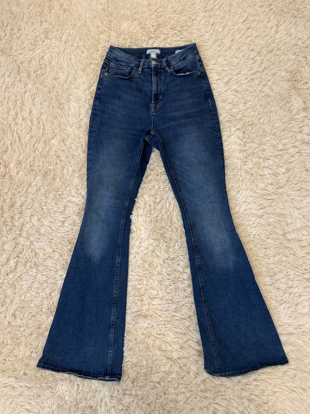 Forever 21 Curved Flare Jeans